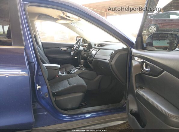 JN8AT2MT0KW502930 2019 NISSAN ROGUE Синий Вид салона спереди