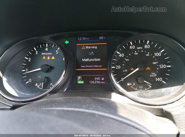 JN8AT2MT2KW268497 2019 NISSAN ROGUE Черный Вид задних сидений