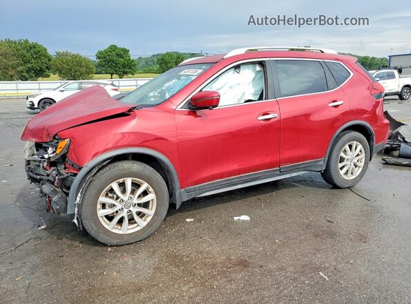 JN8AT2MT3HW136941 2017 NISSAN ROGUE Red წინა მარცხენა ხედი სამი მეოთხედიდან