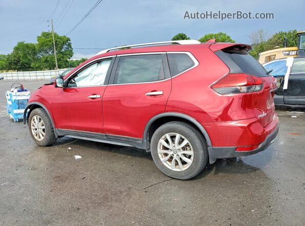 JN8AT2MT3HW136941 2017 NISSAN ROGUE Red უკანა მარცხენა