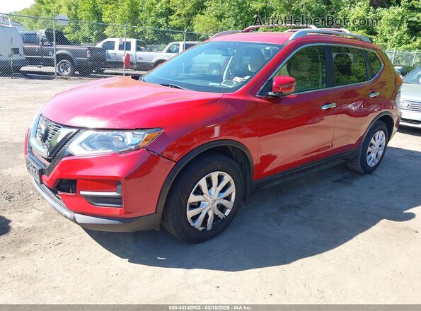 JN8AT2MT7HW383766 2017 NISSAN ROGUE Red წინა მარცხენა ხედი სამი მეოთხედიდან