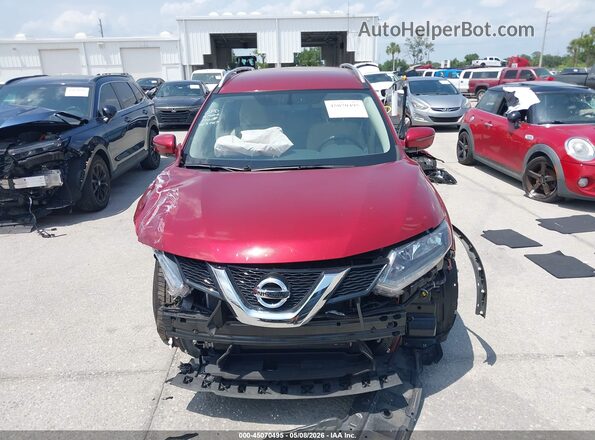 JN8AT2MT8GW002893 2016 NISSAN ROGUE Red Vista interior trasera