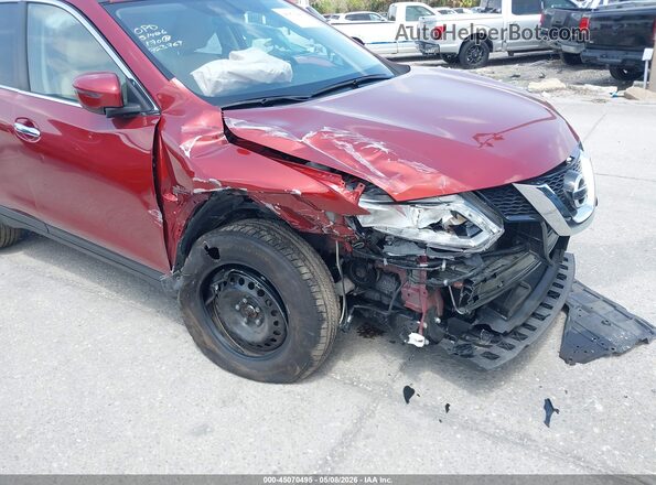 JN8AT2MT8GW002893 2016 NISSAN ROGUE Red Vista frontal