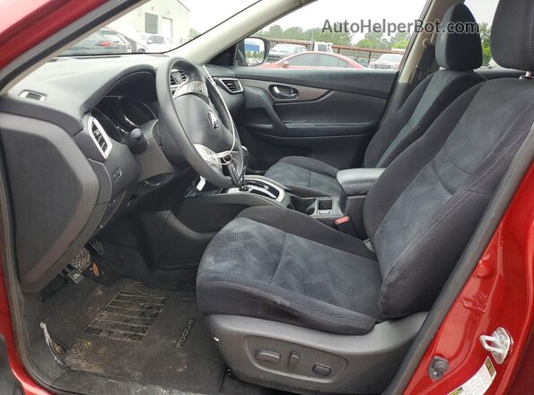 JN8AT2MT9GW007732 2016 NISSAN ROGUE Красный Вид салона спереди