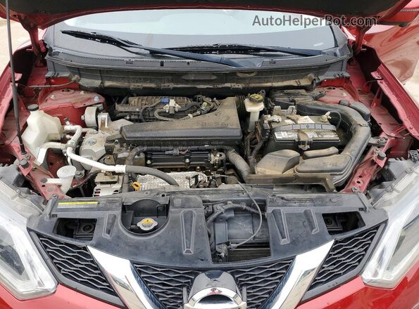 JN8AT2MT9GW007732 2016 NISSAN ROGUE Красный Вид подкапотного пространства