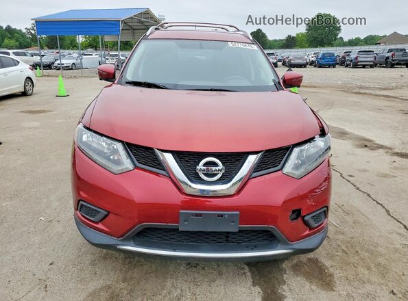 JN8AT2MT9GW007732 2016 NISSAN ROGUE Красный Вид спереди