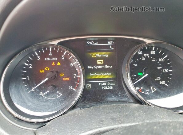 JN8AT2MT9GW007732 2016 NISSAN ROGUE Красный Вид щитка приборов