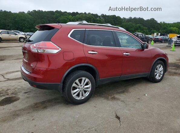 JN8AT2MT9GW007732 2016 NISSAN ROGUE Красный Задняя правая четверть