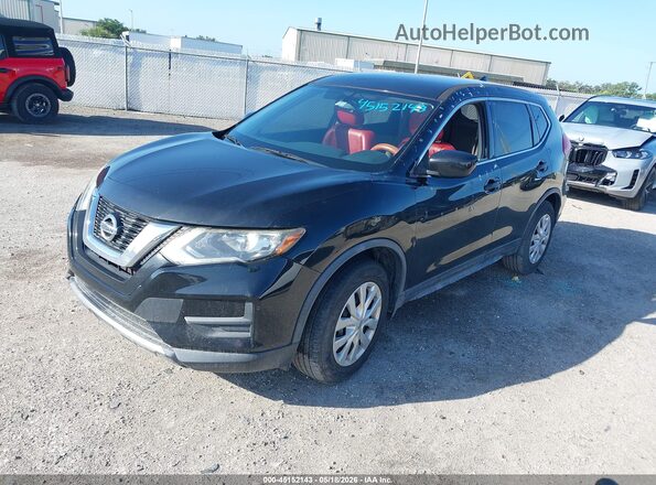 JN8AT2MTXHW139237 2017 NISSAN ROGUE Black წინა მარცხენა ხედი სამი მეოთხედიდან