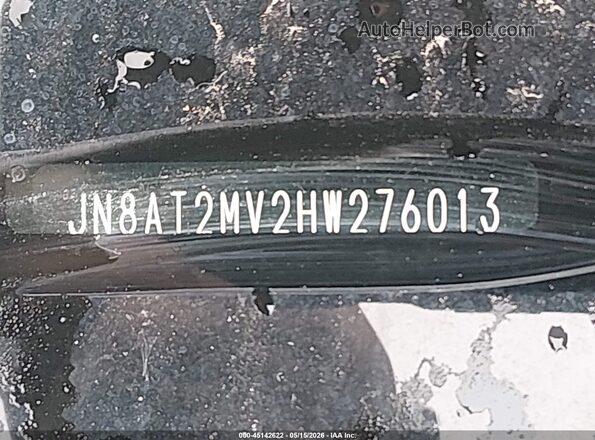 JN8AT2MV2HW276013 2017 NISSAN ROGUE Черный Вид подкапотного пространства