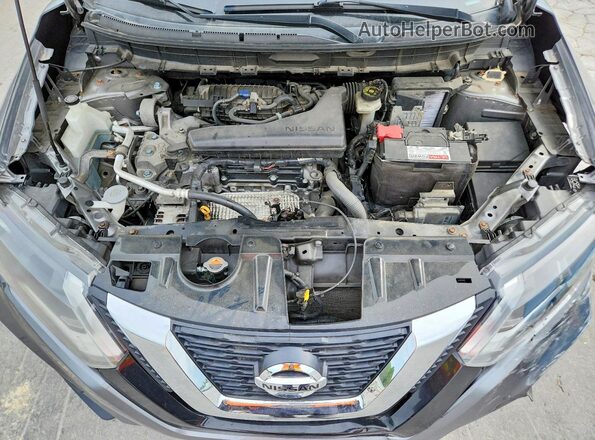 JN8AT2MVXHW256642 2017 NISSAN ROGUE Charcoal ძრავის განყოფილების ხედი