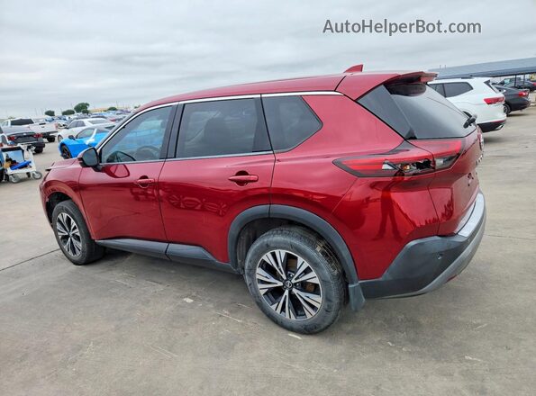 JN8AT3BA4MW003574 2021 NISSAN ROGUE Red Trasero izquierdo