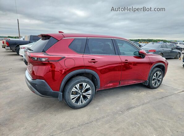 JN8AT3BA4MW003574 2021 NISSAN ROGUE Red Trasero derecho