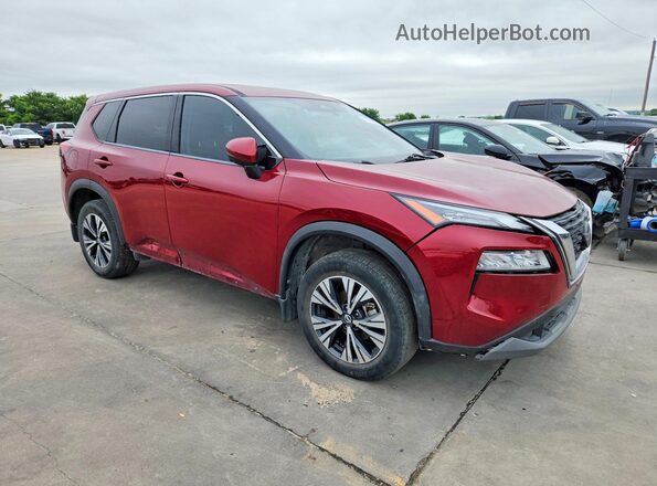 JN8AT3BA4MW003574 2021 NISSAN ROGUE Red Delantero derecho