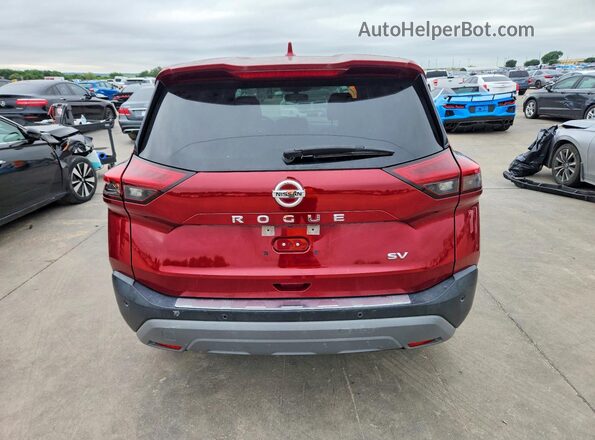 JN8AT3BA4MW003574 2021 NISSAN ROGUE Red Vista trasera