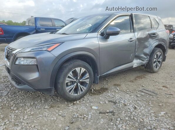 JN8AT3BA9MW003585 2021 NISSAN ROGUE Gray Vista tres cuartos delantera izquierda