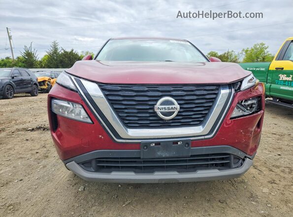 JN8AT3BB1MW228401 2021 NISSAN ROGUE Red Widok z przodu