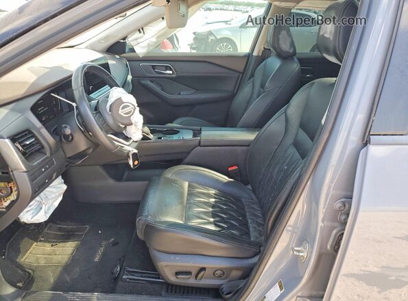 JN8AT3DC7MW100458 2021 NISSAN ROGUE Gray Front interior view