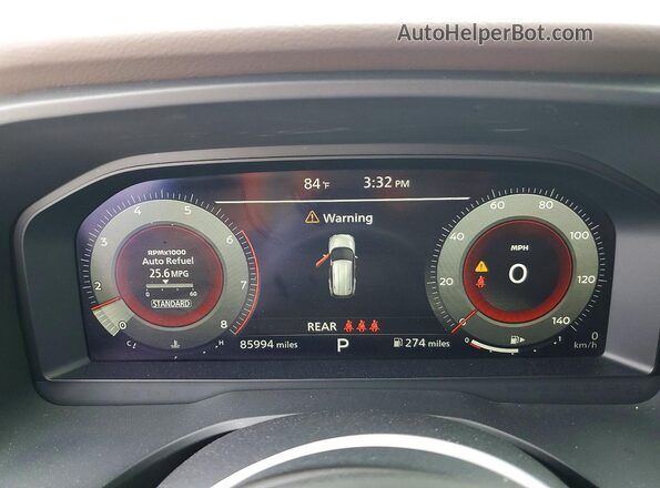 JN8AT3DCXMW105217 2021 NISSAN ROGUE Gray Vista del cuadro de instrumentos
