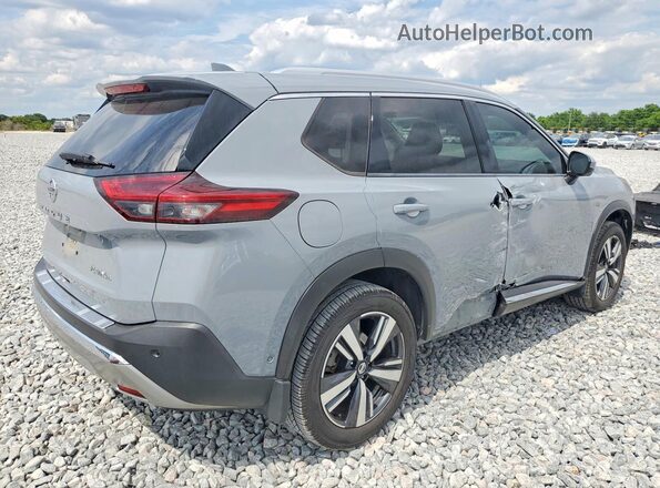 JN8AT3DCXMW105217 2021 NISSAN ROGUE Gray Trasero derecho
