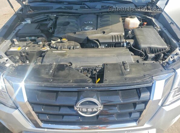 JN8AY2AC8P9182476 2023 NISSAN ARMADA Silver Engine compartment view