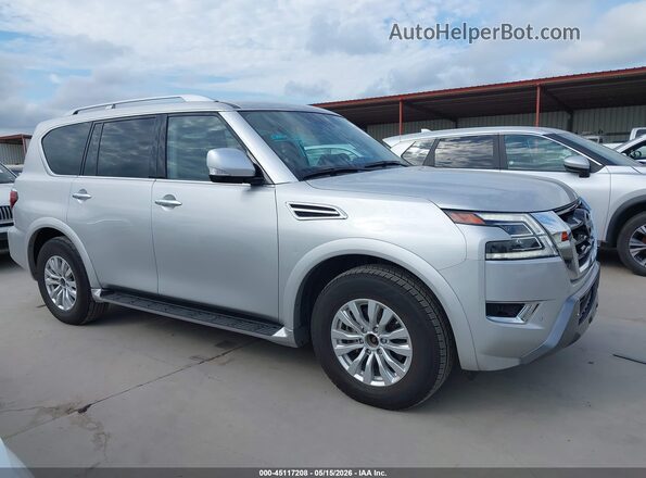 JN8AY2AD8R9709976 2024 NISSAN ARMADA Silver Вид задньої частини салону