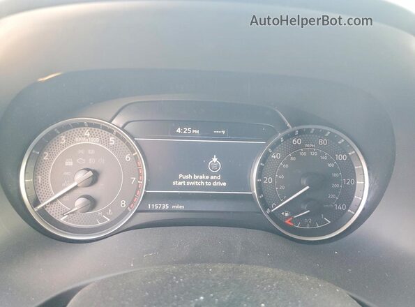 JN8AY2BA6M9372480 2021 NISSAN ARMADA Серебряный Вид щитка приборов