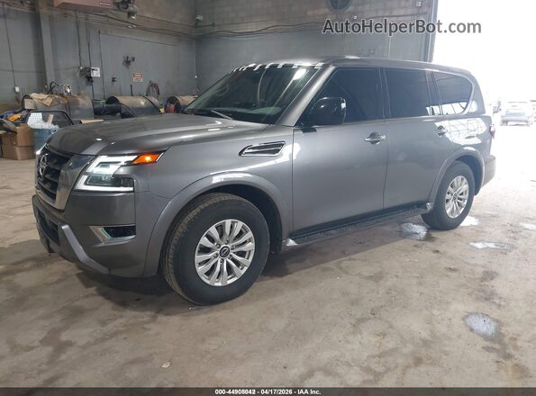 JN8AY2ED4P9690642 2023 NISSAN ARMADA Серый Передняя левая четверть