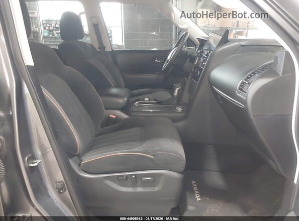 JN8AY2ED4P9690642 2023 NISSAN ARMADA Серый Вид салона спереди