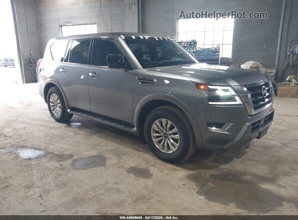 JN8AY2ED4P9690642 2023 NISSAN ARMADA Серый Передняя правая четверть