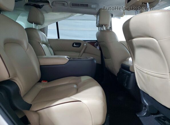 JN8AY2NE1J9732829 2018 NISSAN ARMADA Белый Вид задней части салона