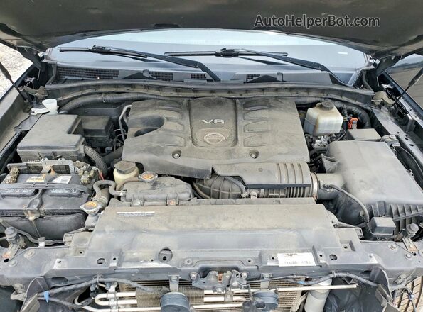 JN8AY2NE2J9734475 2018 NISSAN ARMADA Black Вид підкапотного простору