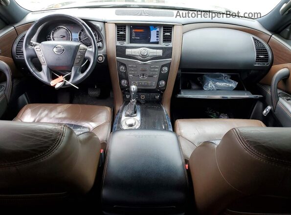 JN8AY2NE2J9734475 2018 NISSAN ARMADA Black Вид панелі приладів