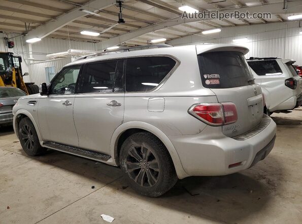 JN8AY2NE7K9755694 2019 NISSAN ARMADA Серебряный Задняя левая четверть