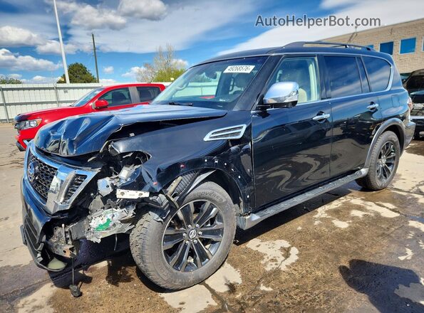 JN8AY2NE8H9705864 2017 NISSAN ARMADA Black Przód lewy