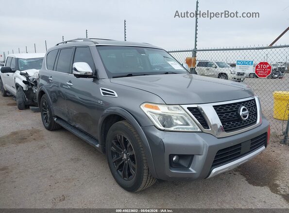 JN8AY2NF2H9304481 2017 NISSAN ARMADA Gray Առջևի աջ