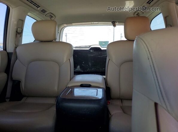 JN8AY2NF7H9301799 2017 NISSAN ARMADA White Widok tylnych siedzeń