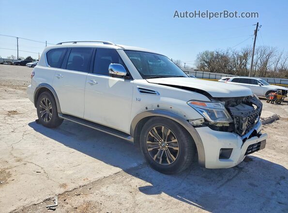 JN8AY2NF7H9301799 2017 NISSAN ARMADA White Przód prawy