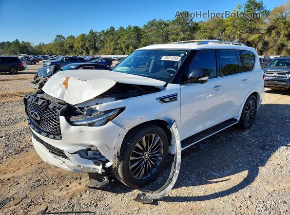 JN8AZ2AD9M9861366 2021 INFINITI QX80 Белый Передняя левая четверть
