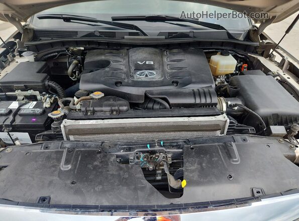 JN8AZ2BEXP9302713 2023 INFINITI QX80 Бежевый Вид подкапотного пространства