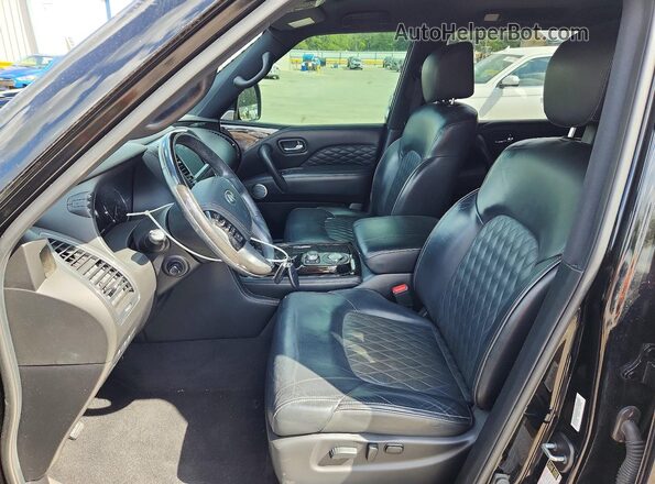 JN8AZ2BF4M9720592 2021 INFINITI QX80 Черный Вид салона спереди
