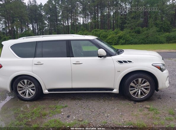 JN8AZ2NE1G9127120 2016 INFINITI QX80 Белый Вид задней части салона