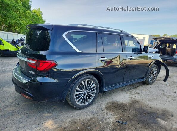 JN8AZ2NE9J9191719 2018 INFINITI QX80 Черный Задняя правая четверть