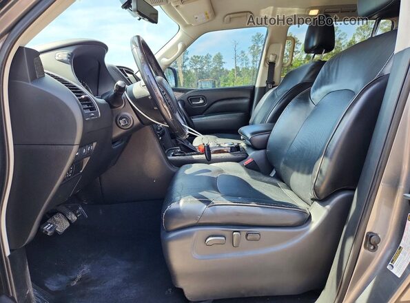 JN8AZ2NF1L9704635 2020 INFINITI QX80 Gray Widok wnętrza z przodu