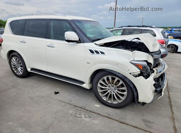 JN8AZ2NF2H9646252 2017 INFINITI QX80 Белый Передняя правая четверть