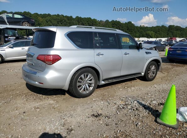JN8AZ2NF5G9610313 2016 INFINITI QX80 Серебряный Задняя правая четверть