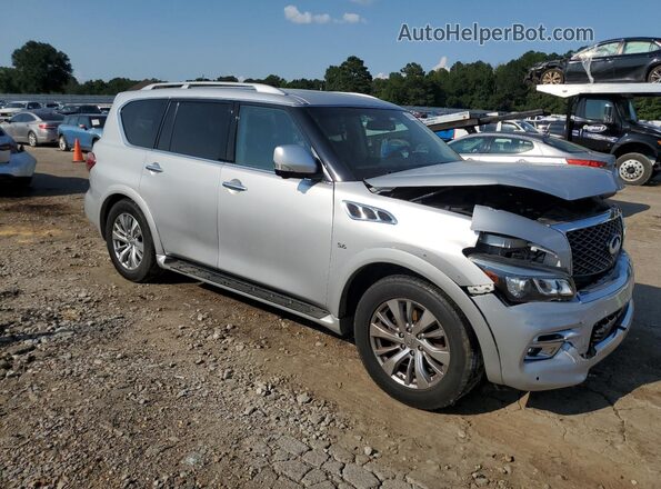JN8AZ2NF5G9610313 2016 INFINITI QX80 Серебряный Передняя правая четверть
