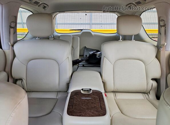 JN8AZ2NF5G9610568 2016 INFINITI QX80 Синий Вид задних сидений
