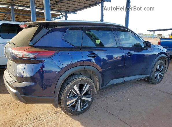 JN8BT3CA3RW357046 2024 NISSAN ROGUE Синий Задняя правая четверть