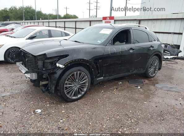 JN8CS1MU3HM144080 2017 INFINITI QX70 Черный Передняя левая четверть